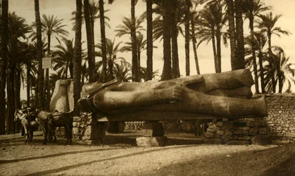 Memphis - Den kolossale statuen av Ramses II, c1918-c1939.