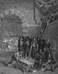Menn som tar en pause fra å lade replikkene, Lambeth Gasworks, 1872