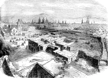 Mexico by, Mexico, midten av 1800-tallet c1880