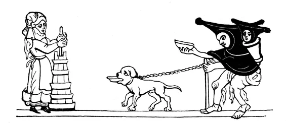 Melkepike og tigger, 1316, 1910