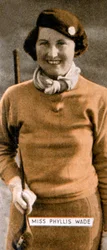 Miss Phyllis Wade, engelsk golfmester for kvinner, 1934