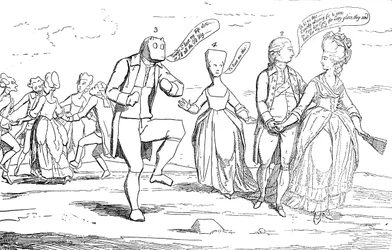 Monumenter nylig oppdaget på Salisbury Plain, 1782
