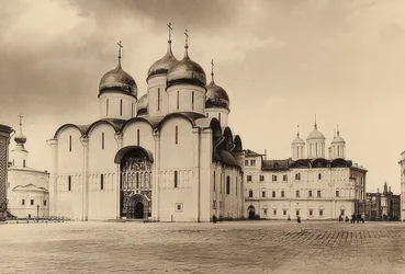 Moskva. Dormition katedral. Rundt 1900