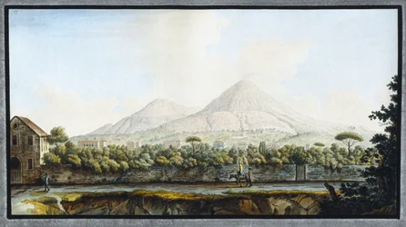 Vesuv, kongeriket Napoli, ca 1767