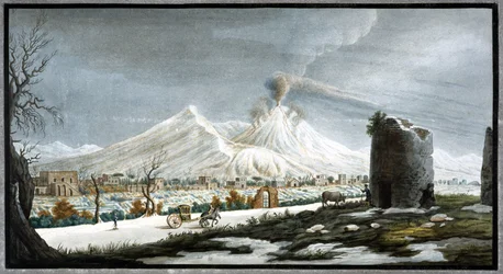 Vesuv i utbrudd, kongeriket Napoli, vinteren 1767
