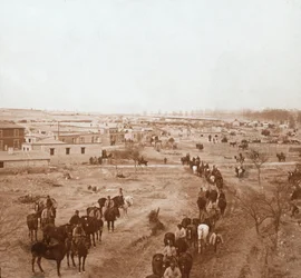 Ridende soldater, Somme-Tourbe, Nord-Frankrike, c1914-c1918