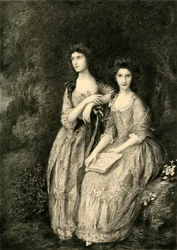 Mrs. Sheridan og Mrs. Tickell, c1772, 1908.