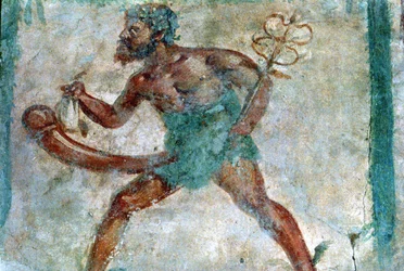 Veggmaleri av Mercury, Pompeii, Italia