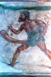 Veggmaleri av Mercury, Pompeii, Italia