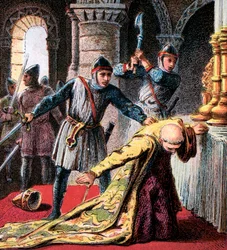 Drapet på Thomas A Becket, 1170, ca. 1850