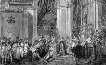 Napoleon kroner keiserinne Josephine, Notre Dame, Paris, 2. desember 1804 1882-1884.