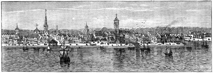 New York på midten av 1700-tallet, ca 1880