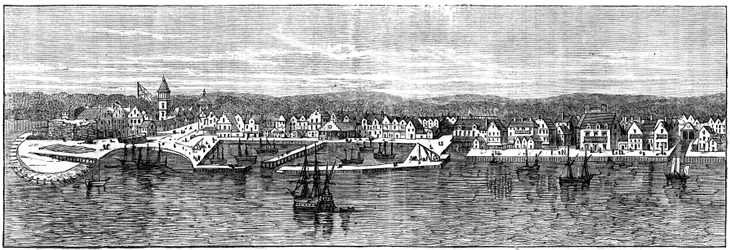 New York på midten av 1700-tallet, ca 1880