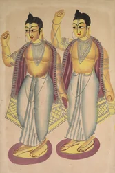 Nitai og Gaur, 1800-tallet.