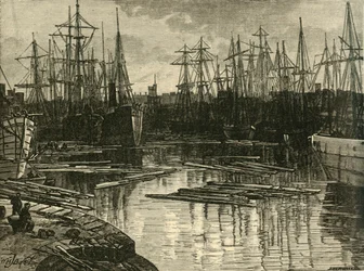North Dock, Swansea, 1898.