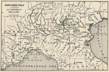 Nord-Italia - Illustrerer kampanjene i 1796 og 1797, 1896