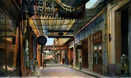 OReilly Street, Havana, Cuba, tidlig på 1900-tallet