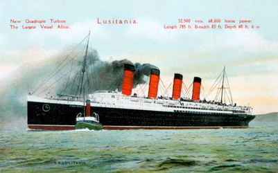 Havsfartøy RMS Lusitania, 1900-tallet