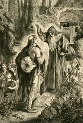Odoacer and the Monk Serverinus, 500-tallet, 1890.