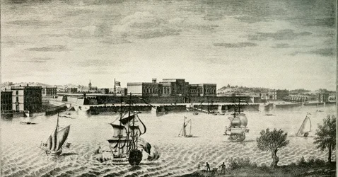 Gamle Fort William, fra elven, 1754, 1925.