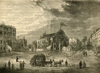 Old Kensington Church, ca 1750, c1876.