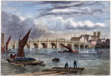 Old Westminster Bridge i 1754, 1800-tallet