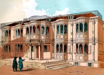 Gammelt palass i Greenwich, c1850