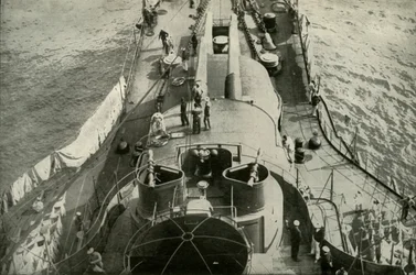 On Board A French Dreadnought, 1919.