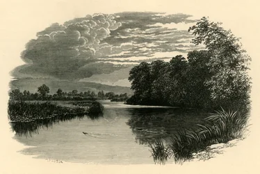 På Avon. Strensham Reach, c1890.