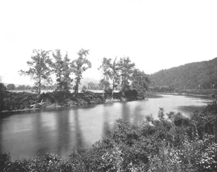 På Conemaugh, nær New Florence, Pennsylvania, USA, c1900.