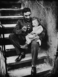 En av den nye hæren gjorde seg nyttig i billetten sin, 1915