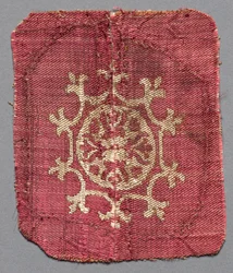 Ornament fra en tunika, to fragmenter sammenføyd som ett, 8. århundre.