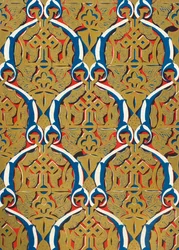Ornamenter i paneler, Court of the Mosque, 1907.
