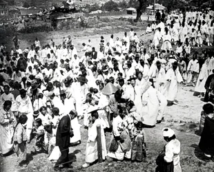 Utendørssamling, Korea, 1900