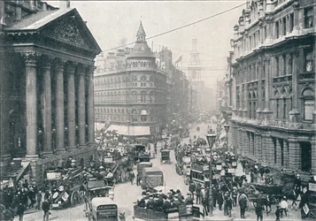 Utenfor Mansion House, City of London, 9 AM, c1901 1901