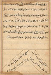 Side fra Tales of a Parrot Tuti-nama: tekstside, ca. 1560.