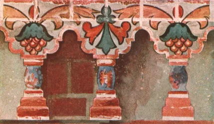 Malt galleri i døperen Johanneskirken i Toltshkovo i Jaroslaw, Russland, c1695, 1928.