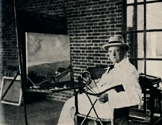 Painter in Oils - Churchill as an Artist, c1920-tallet, 1945.