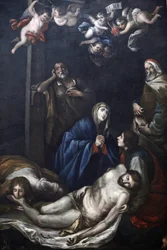 Maleri i Chiesa del Carmine, Martina Franca, Apulia: Kristus avsatt fra korset, Martina Franca, Italia