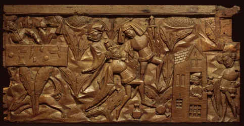 Panel som viser en scene fra Pardoner