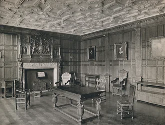 Panelt rom fra det gamle palasset, Bromley-By-Bow, 1927