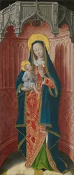 Paneler fra høyalteret i Charterhouse of Saint-Honoré, Thuison-les-Abbeville: Virgin and...