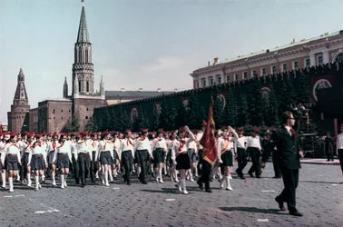 Parade of the Young Pioneers, Røde plass, Moskva, 1972