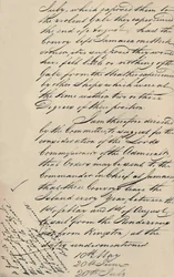 Del av brev datert 31. desember 1806 fra Lloyds til admiralitetet, 1928