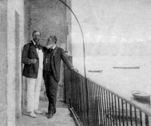 Paul Deroulede, fransk forfatter og politiker og Jean Mounet-Sully, fransk skuespiller, 1899