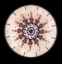 Phenakistiscope (Phenakistoscope) plate som viser en gjøgler, ca 1830
