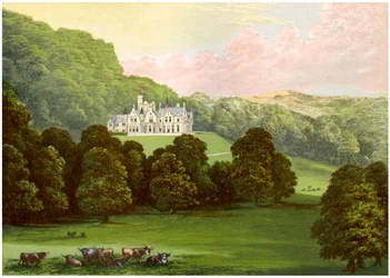 Philiphaugh, Selkirkshire, Skottland, hjemmet til Baronet Murray, c1880
