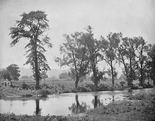 Pittoresk utsikt nær Schooleys Mount, New Jersey, c1897.