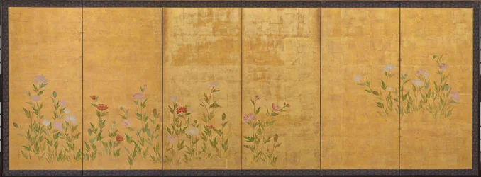 Rosa og røde valmuer, Edo-perioden, 1615-1868.