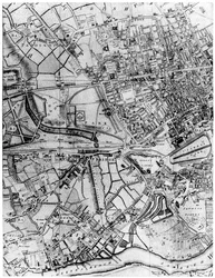 Plan for prestegjeldet St Georges, Hanover Square, London, 1907